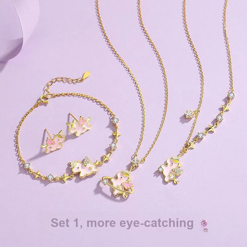 YINGNIXINDONG 925 Sterling Silver Necklaces Women's-3