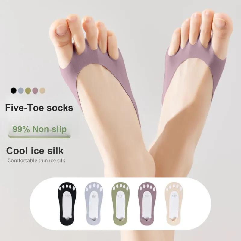 MIIOW No Show Socks Women's 5 Pack Mixed Color-2