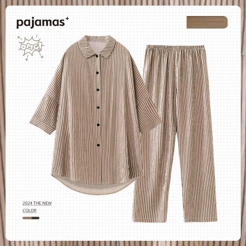 O'MESIK Pajama Set Women's Brown-1