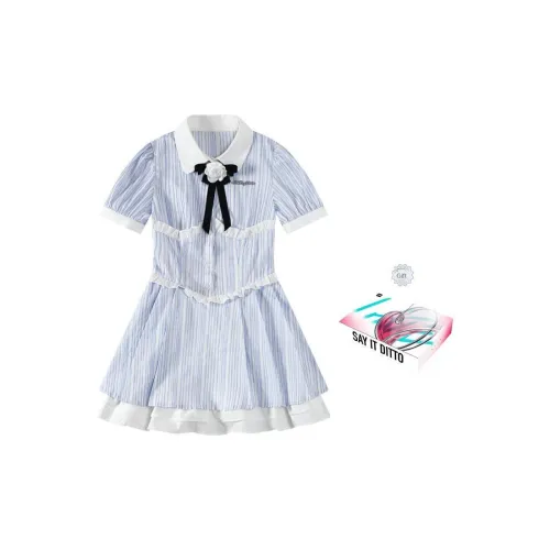 Umoumo Короткий рукав Платье Женское