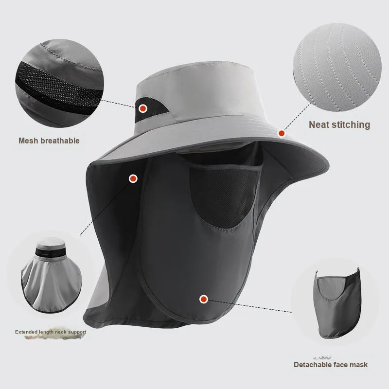 NANJIREN Polyester Sun Protection Hats Men's-5