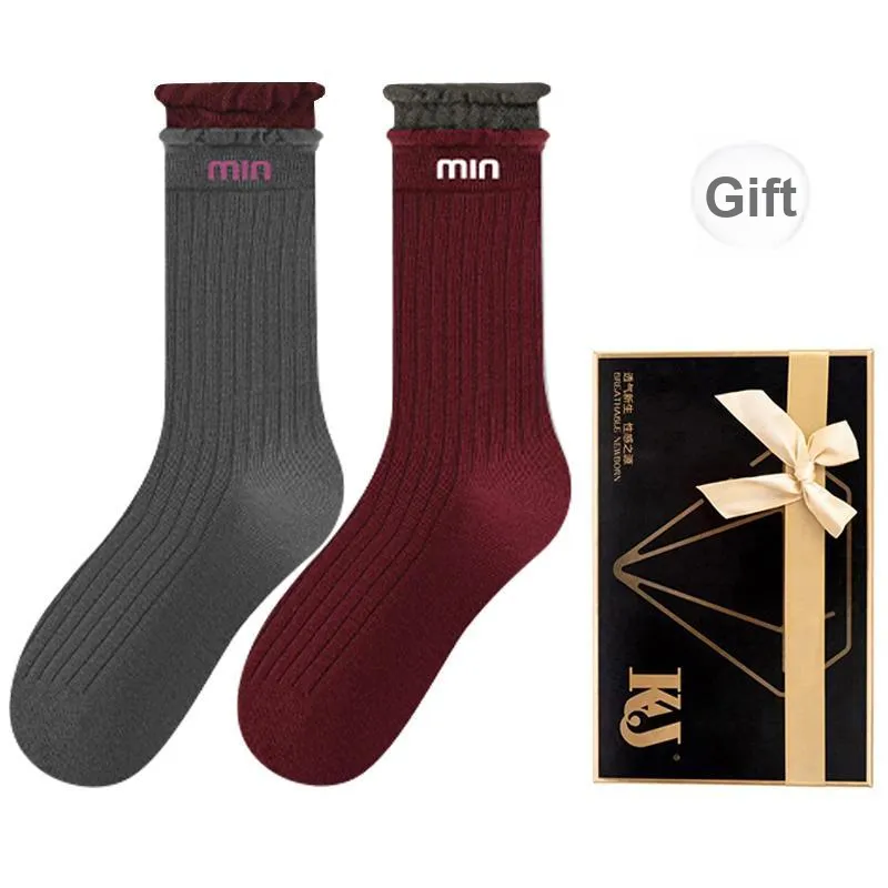 KJ Mid Calf Socks Women's 2/3 Pack-4