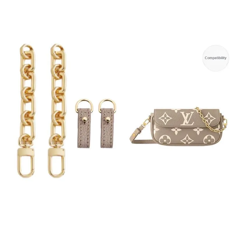 Ingenuity Handmade Metal Bag Strap Women's Gold Tone-17