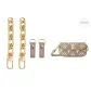 Extender Chain 15cm Door Hook 2 Pack[Crossbody Recommendation]+Abrasion-Resistant Buckle (Elephant Gray)