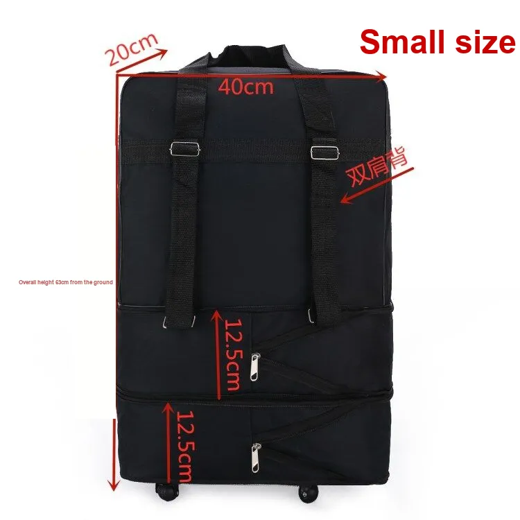 Oxford Travel Bag Regular Unisex Black-8