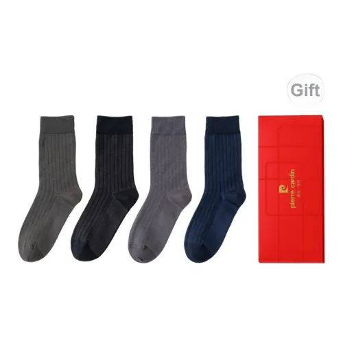 PIERRE CARDIN Mid Calf Socks Men's Box 4 Pack