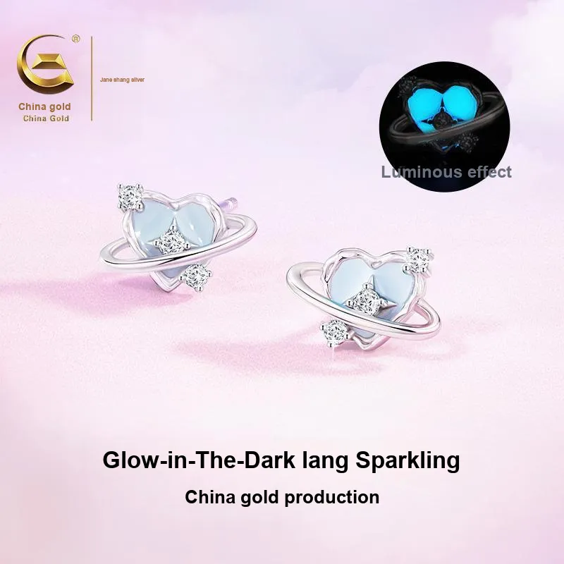 ZSY S925 Silver Stud Earrings Women's-1