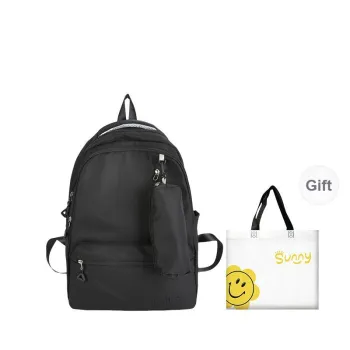 HACIN Nylon Backpack Women's Black/Pink/Khaki/Blue
