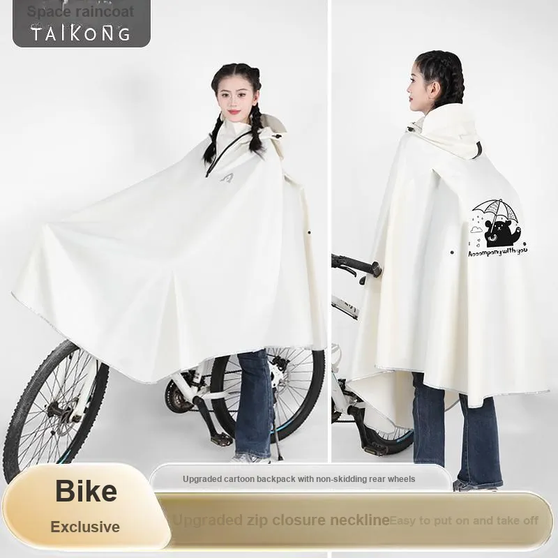 TAIKONG Mountain Bike Cycling Specific Single Full Body Rainstorm Proof Raincoat Print-1