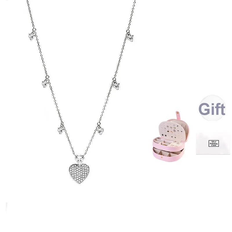 CHIARA FERRAGNI Zircon 925 Silver Italian Luxury, Versatile Necklace Women's Silver