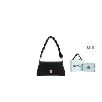 JACD PU Baguette Shoulder Bag Medium Size Women's Apricot
