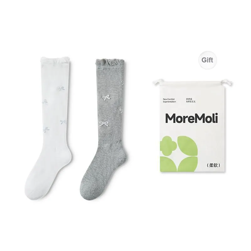 Moremoli Knee-High Socks Women's 2 Pack-0