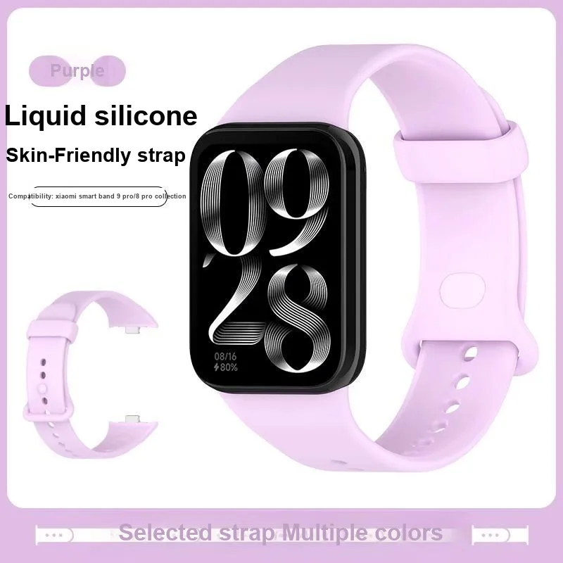 Mr. Strap Xiaomi Red Beige Compatibility Watch Band 232mm Silicone Material-12