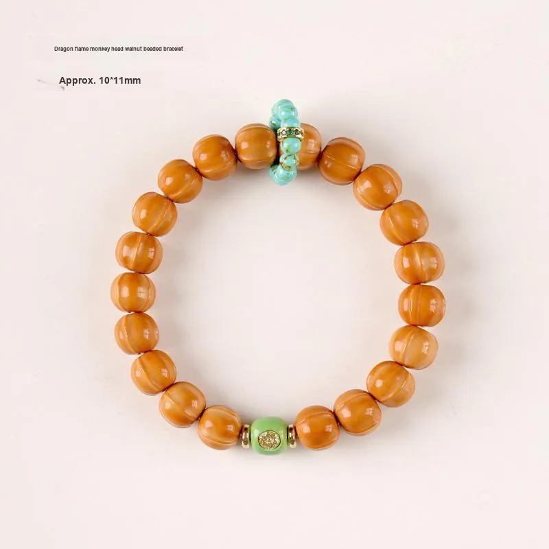 HANCANG Monkey Head Walnut Bracelets Unisex-4