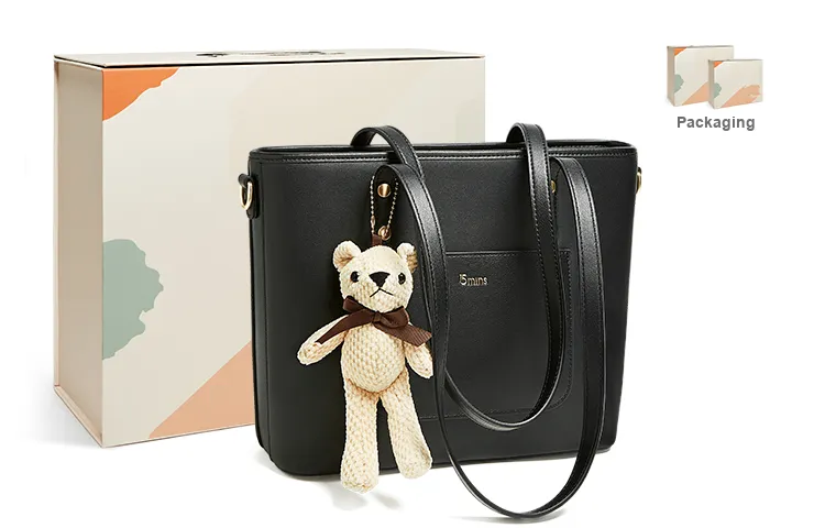 15 MINS Split Cow Leather Shopping Bag, Tote, Portable, Crossbody Bag, Shoulder Bag Tubas Women's-8