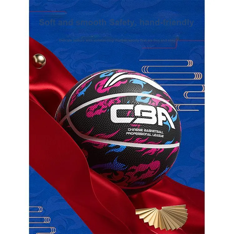 LiNing Rubber Basketball Black Multicolor Size 7 Evangelion-05 Training Kids'-4