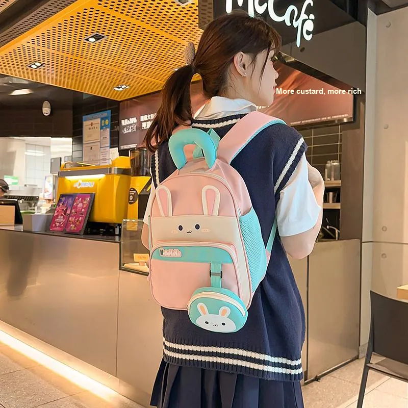 Travel Nylon Backpack Regular Unisex Multicolor-11