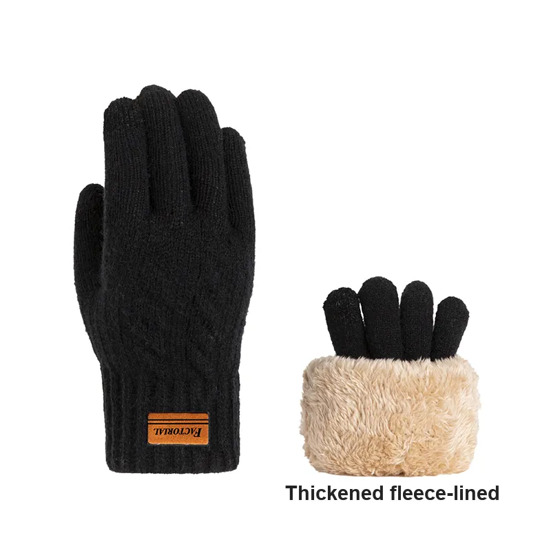 FACTORIAL Plush Knit Gloves Unisex-2