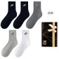 Black, Navy Blue, Dark Gray, Light Gray, White (5 Pack)