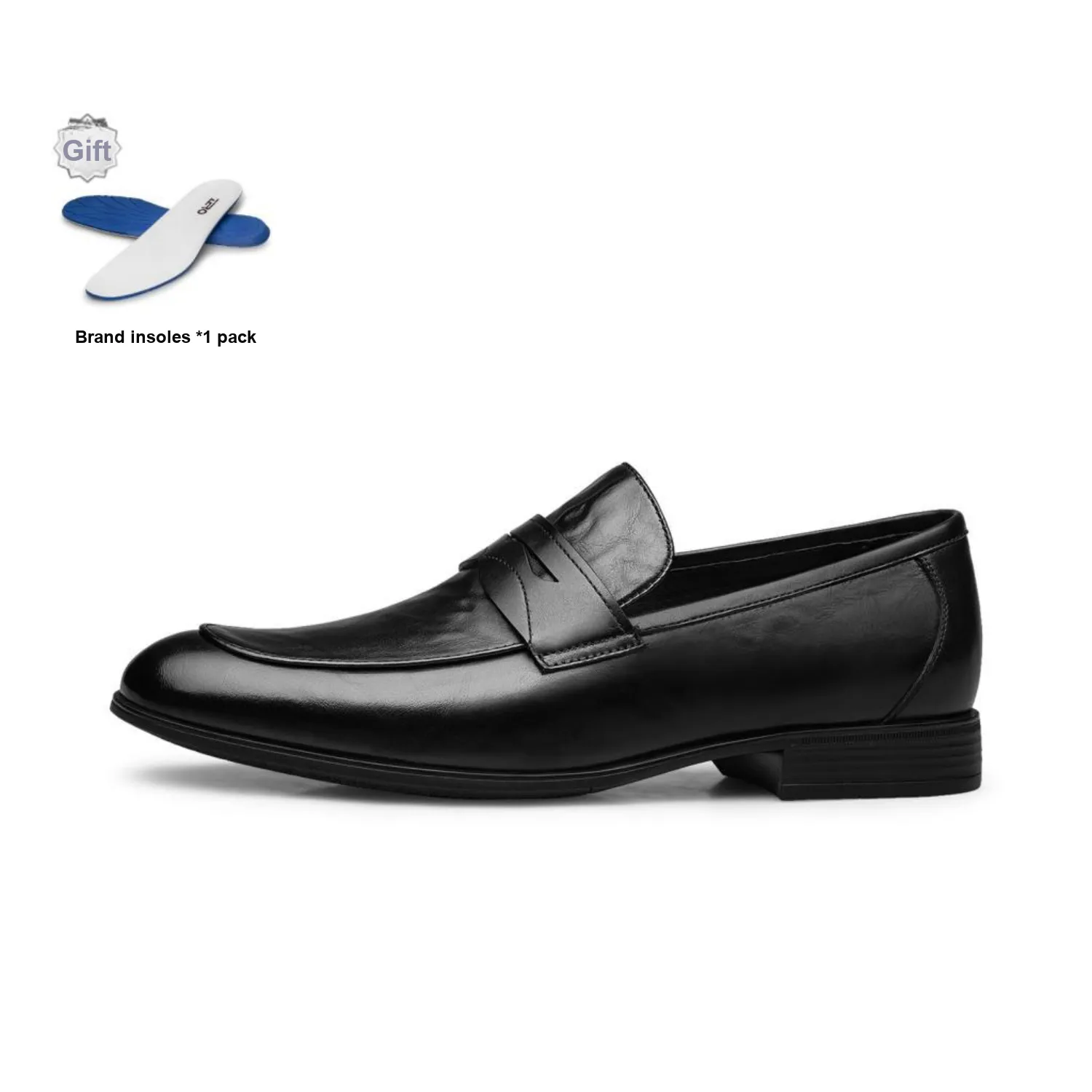 ZRO Dress Shoes Men's Low Top Black/Dark Brown