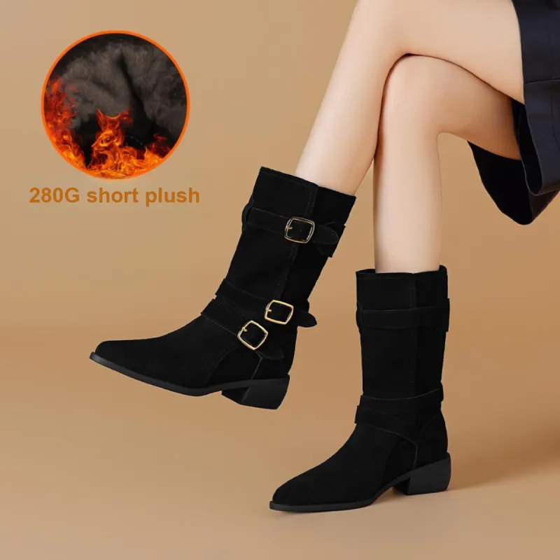 BOERDIQI Cavalier Boots Ankle Boots 4.4cm Women's-1