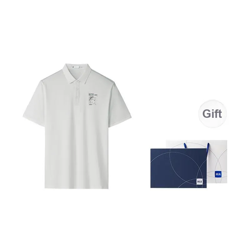 HLA x SANTI,LIANMINGKUAN Short Sleeved Polo Shirt Men's-23
