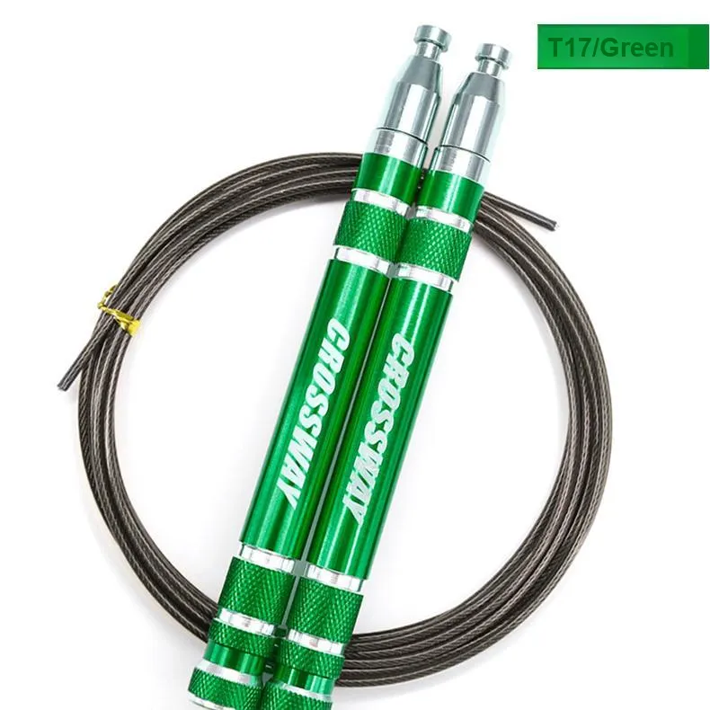 CROSSWAY Sports & Fitness Non Countable Jump Ropes Adults Handle Aluminum Alloy, Rope PVC Steel Wire 3m-1