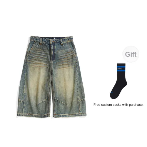 MODITEC Denim Shorts Unisex Washed Blue