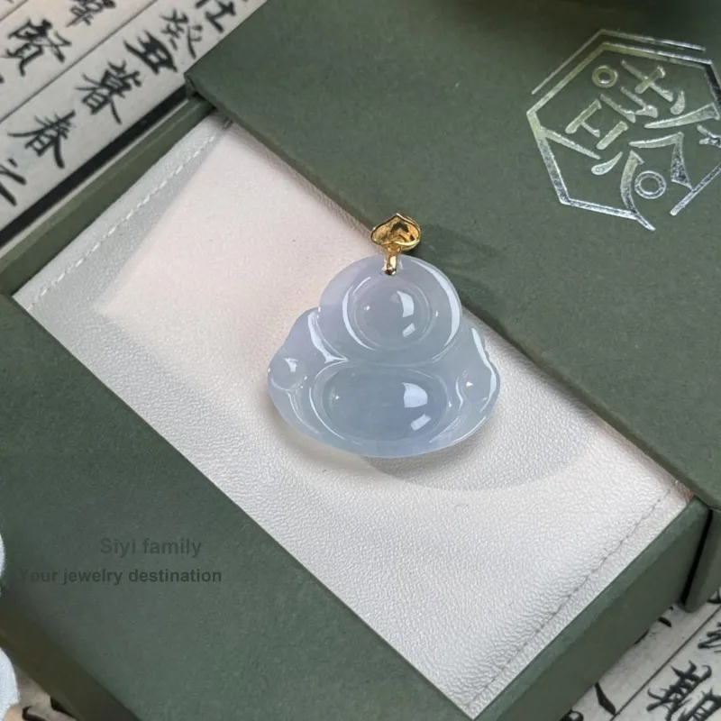 SIYIJIA Ice Glutinous Jadeite Pendants Women's-2
