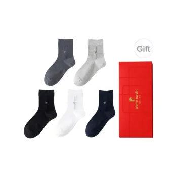 PIERRE CARDIN Mid Calf Socks Men's Box 5 Pack