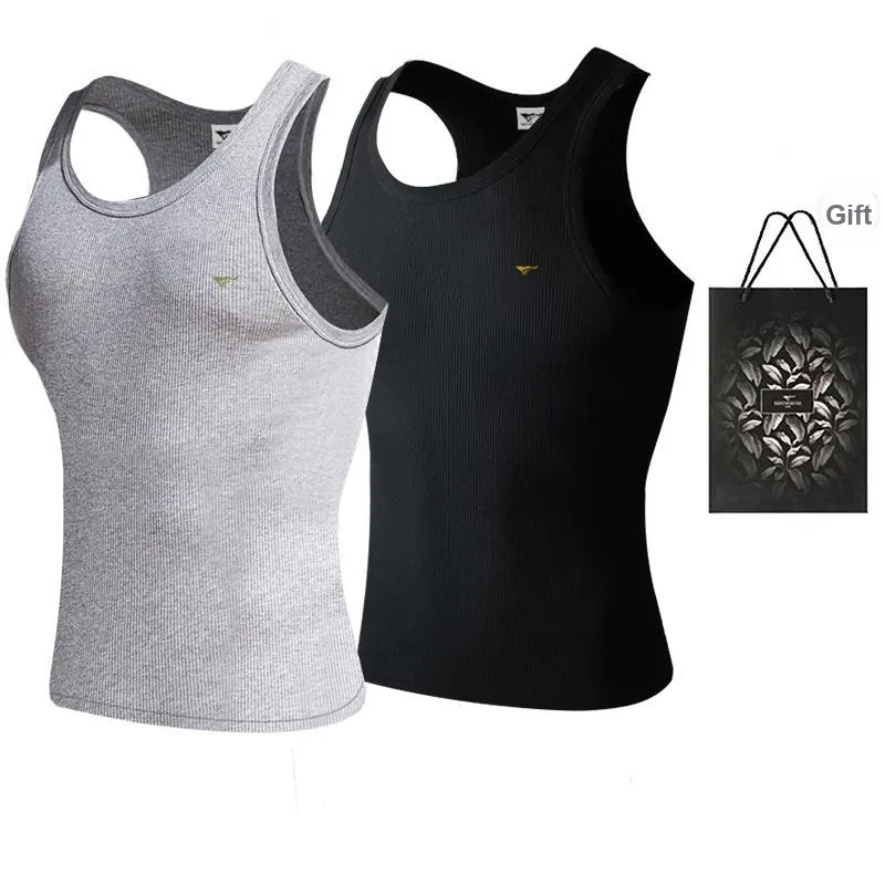 SEPTWOLVES Tank Tops Men's 2 Pack+Shopping Bag
