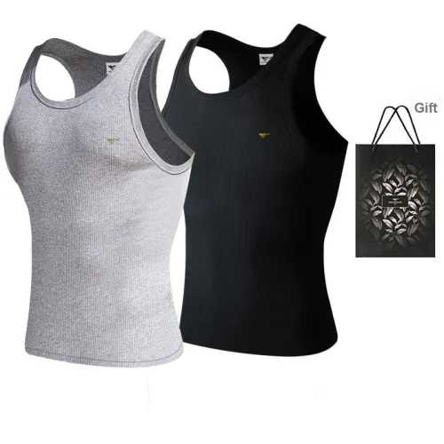 SEPTWOLVES Tank Tops Men's 2-Pack+Shopping Bag