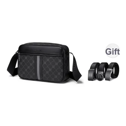 GOLF PVC Crossbody Bag Shoulder Bag Men's Black