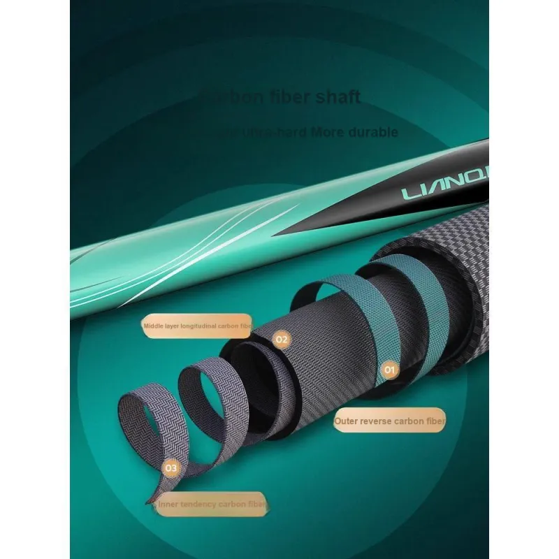 Even Ball Bait Scoop Fishing Long Distance Casting Fixed Point Wild Fishing Bait Carbon Fiber 92CM-3