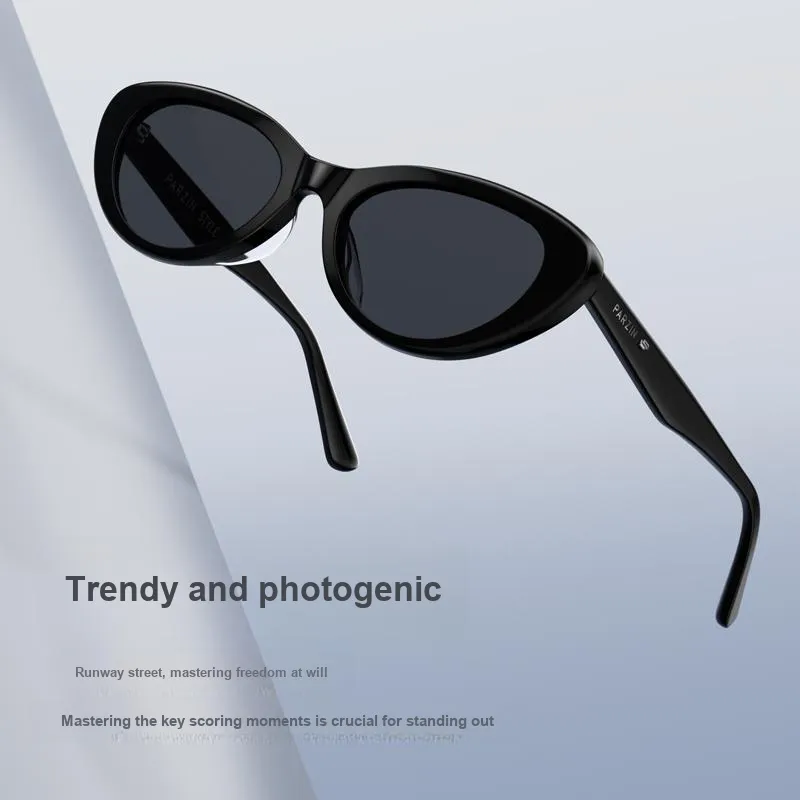 PARZIN Plate Frame Cat Eye Sunglasses Unisex-4