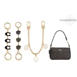 Black Three-Piece Set[C-Shaped+Camellia+Camellia Decorative Chain 30cm]