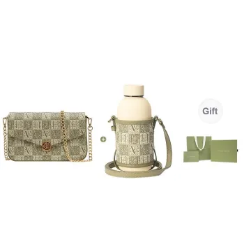 VANESSA HOGAN Monogram Pvc One Shoulder Chain Crossbody Bag Regular Women's Green