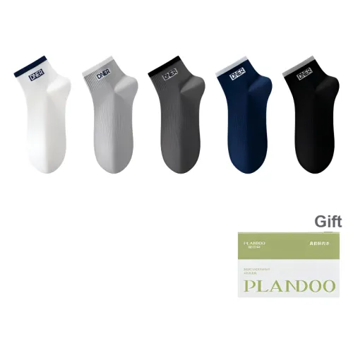 PLANDOO Ankle Socks Unisex Shopping Bag 5 Pack