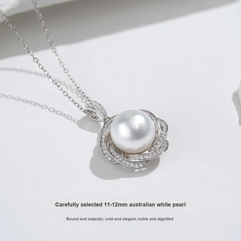 ME LUXE Saltwater Pearl Pendants Women's White-2