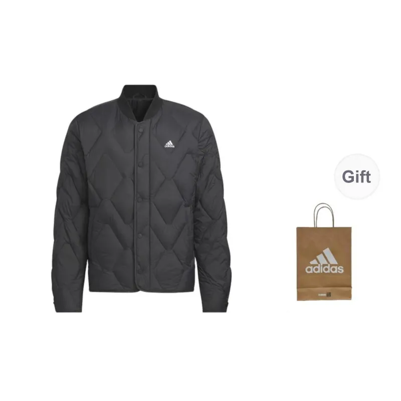 Adidas Down Jacket Men's Black Shopping Bag Included-0