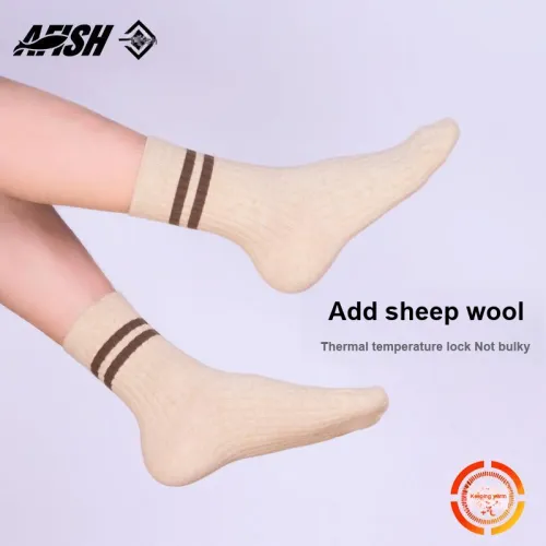AFISH Mid Calf Socks Men's Shopping Bag 4 Pack