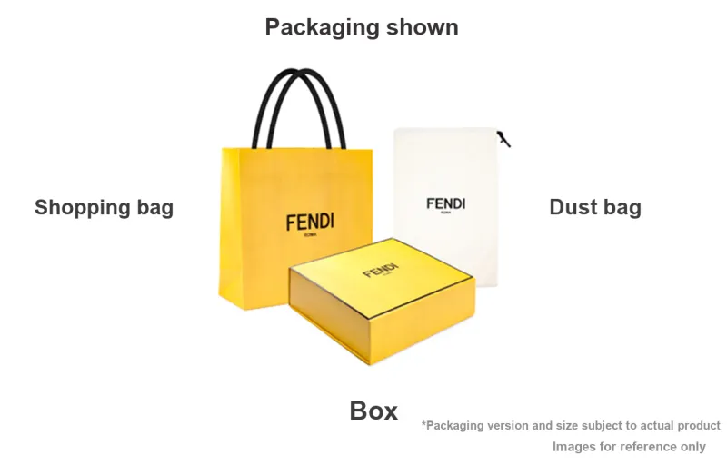 FENDI Silvia And The Baguette Collaboration Polyurethane Clutch Medium Size Men's Gray & Multicolor-4