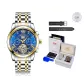 Gold Blue[Luxury Box+Leather Strap]