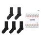 Box 5 Pack (Black Red 3+Dark Gray 2)