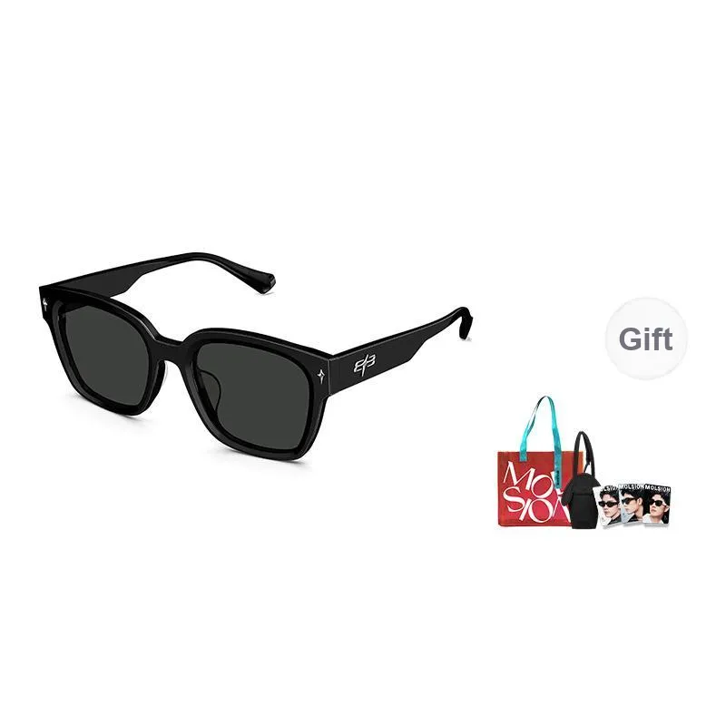 MOLSION Plate Frame Square Sunglasses Unisex Multicolor-6