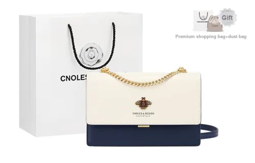 CNOLES Crossbody Bags Off White With Blue