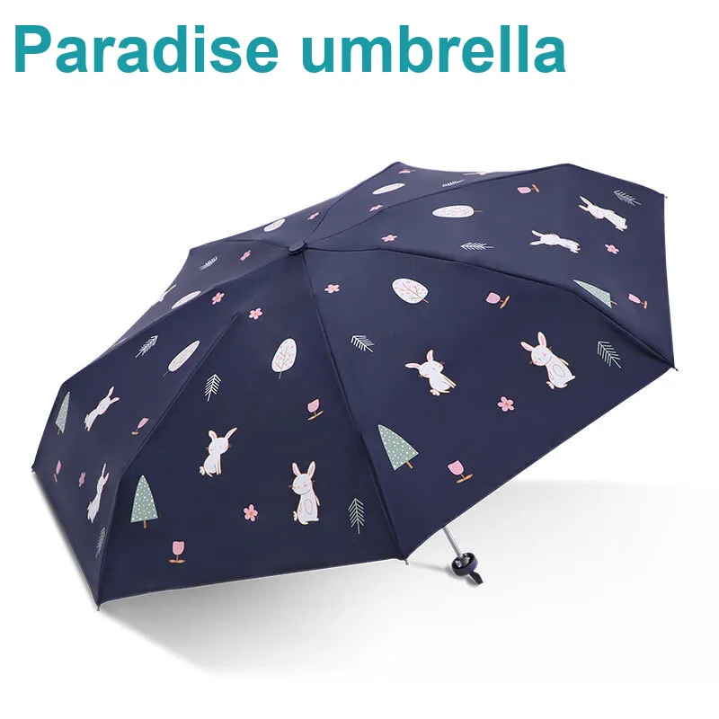 Heavenly Umbrella Ultraviolet Sun And Rain Dual Use Umbrella Vinyl Foldable Portable Sun Umbrella For Unisex-1