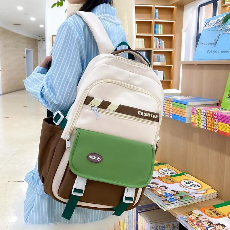 GEERDUN Nylon Backpack Regular Unisex Multicolor-8