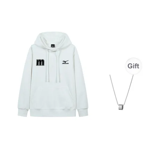Mizuno Sweatshirt Unisex White Comes With Necklace