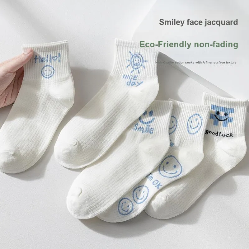 Temooues Mid Calf Socks Women's 5 Pack-2